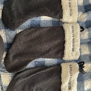 3- Harley-Davidson Black and White Holiday Stocking